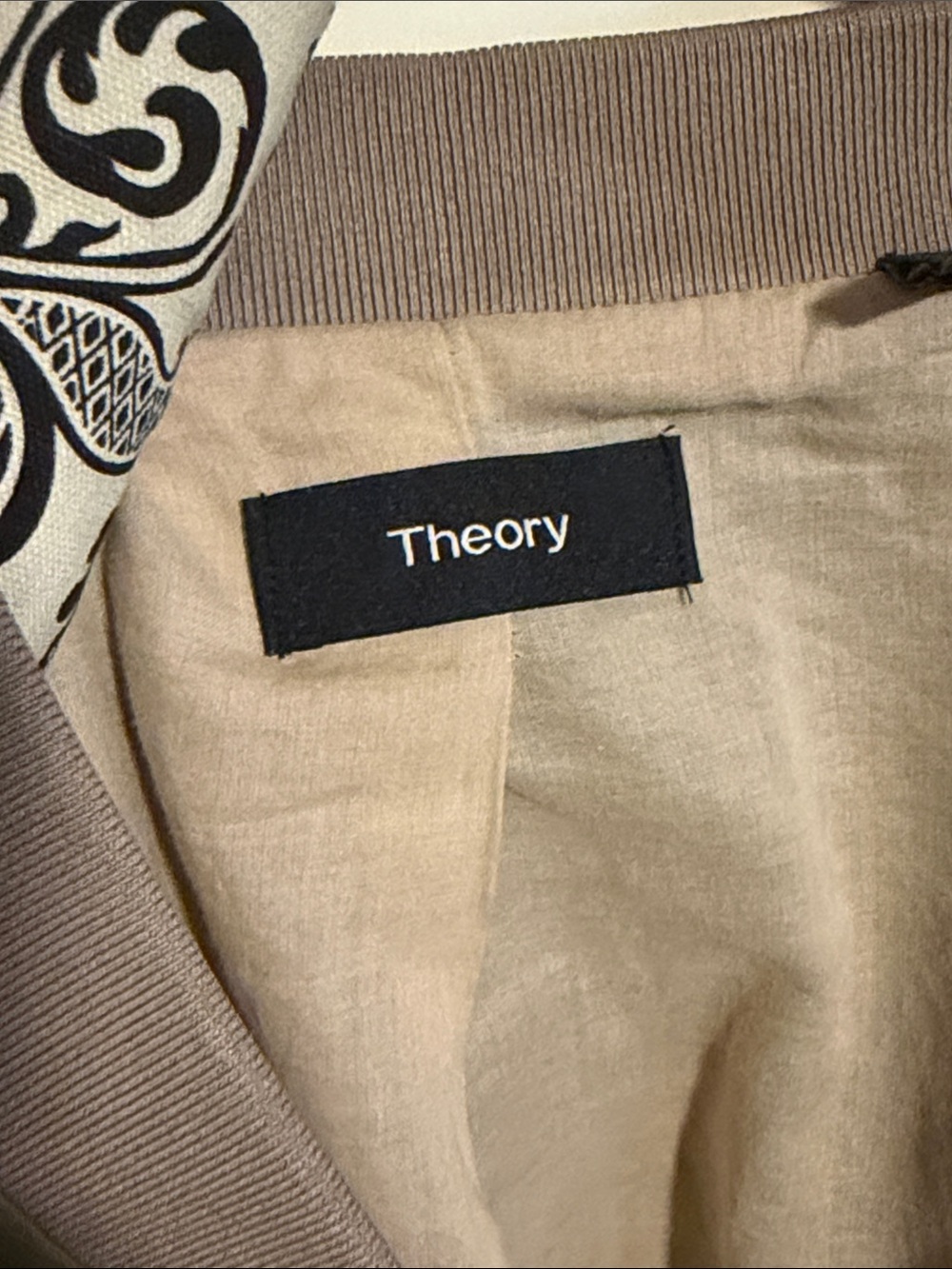 NEW THEORY LINEN BOMBER JACKET - Picture 3 of 5